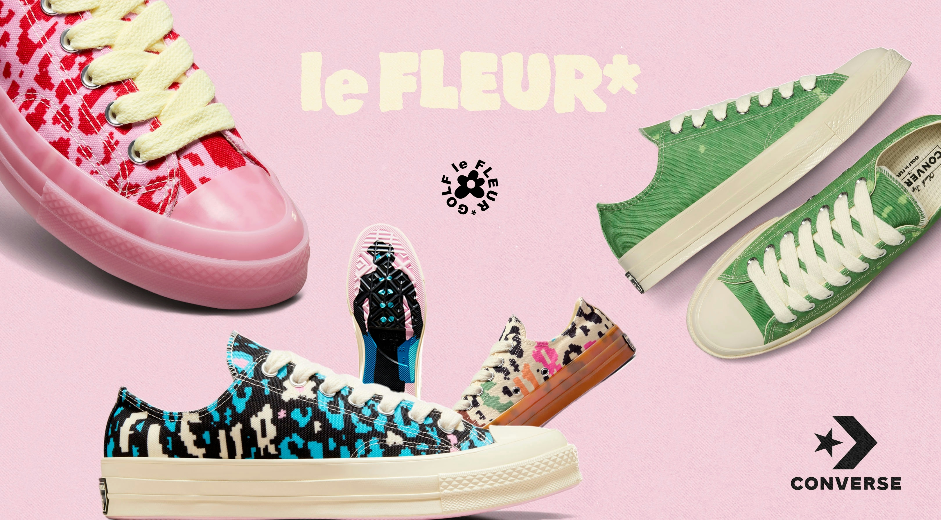 le FLEUR x Converse